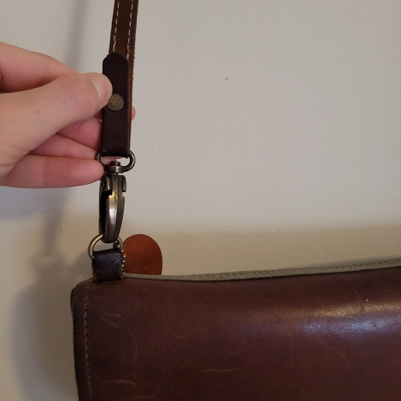 R.Riveter Shoulder Purse Canvas Leather - Picture 6 of 16